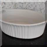 K39. White baking dish. 
